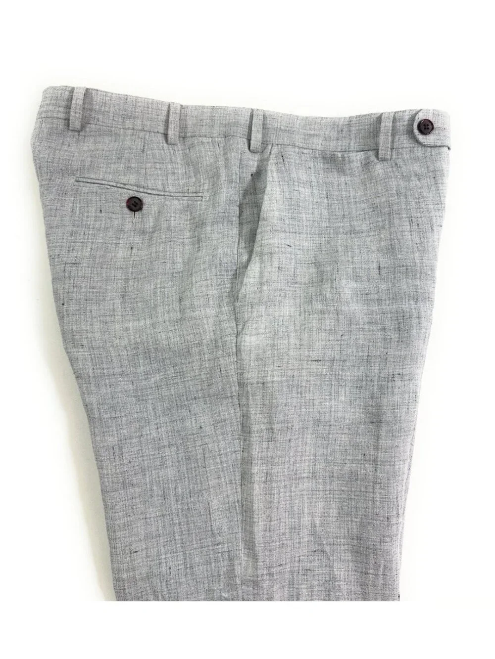 SuitSupply Brescia Dress Pants Size 32x28 Solbiati Pure Linen Trouser Gray